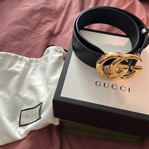 Black Gucci belt never worn with tags